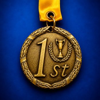 Medalla de Línea Modelo 1st, 2nd y 3rd Place